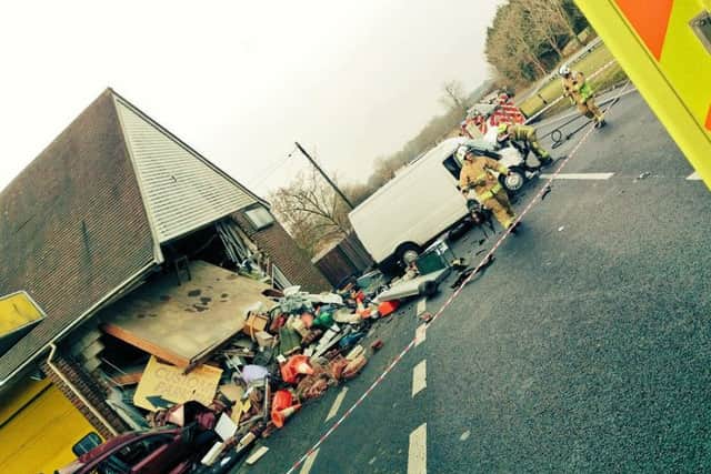 Engineers are at the scene. Picture: Sussex Road Police