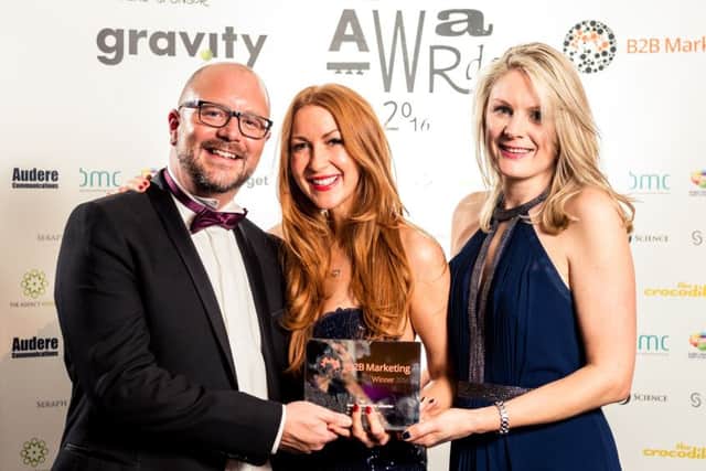 From left, Really B2B's strategy and planning director Chris Manns, managing director Kirsty Dawe, and agency director Nicola Pestell