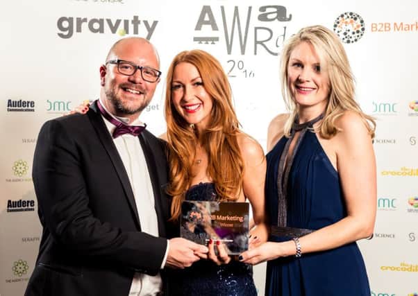 From left, Really B2B's strategy and planning director Chris Manns, managing director Kirsty Dawe, and agency director Nicola Pestell