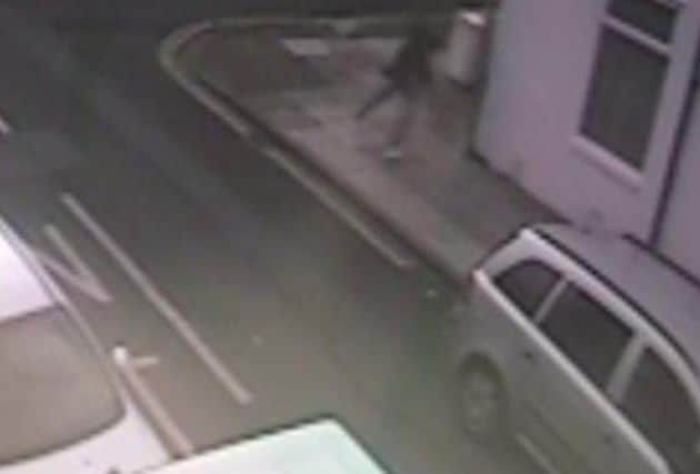 CCTV of James Hemming after he attacked a 17-year-old girl in Portsmouth with a hammer