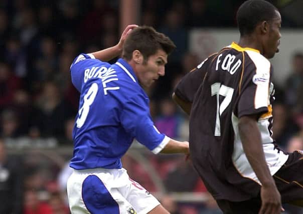 Mark Burchill scored the only goal of the game as Pompey beat Grimsby in August 2002 Picture: Steve Reid