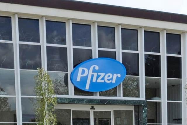 Pfizer's distribution base in New Lane, Havant