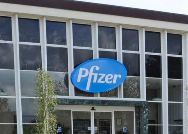 Pfizer's distribution base in New Lane, Havant