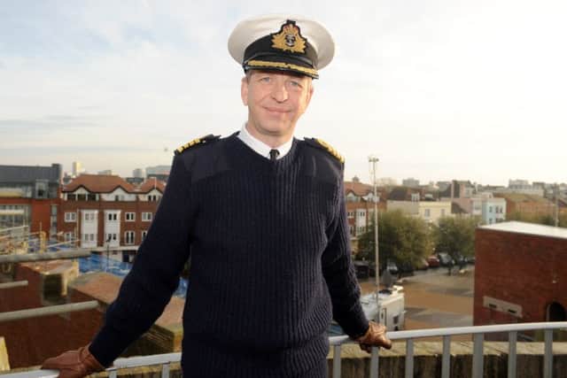 Captain Jerry Kyd, commanding officer of HMS Queen Elizabeth Picture: Sarah Standing (161622-8211)