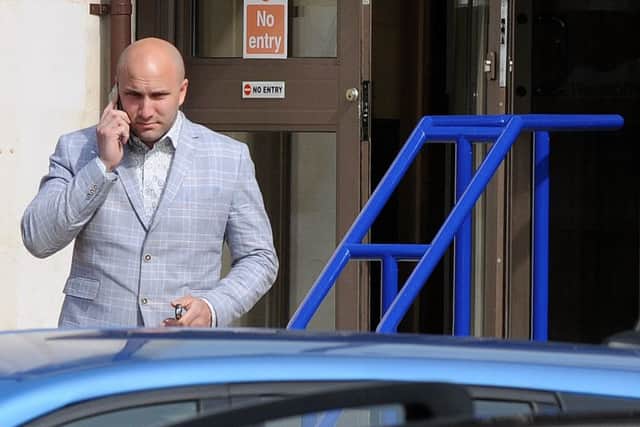 Anthony Ferreira outside court