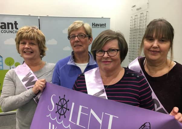 Carolyne Jacobs, Jeanette Smith, Elaine Davenport and Stephanie Lafferty from Solent Waspis at Havant Borough Council