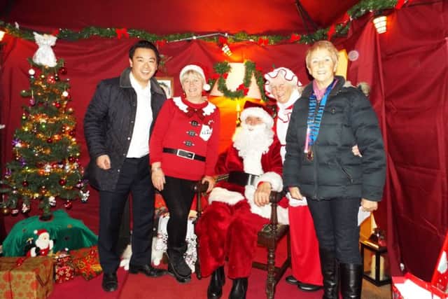 Alan Mak MP inside the Hayling Lions grotto