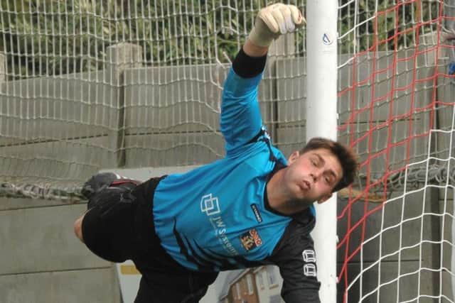 Fareham goalkeeper Luke Douglas