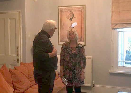 Angie Lily and Patric Howe rehearsing Montgomery