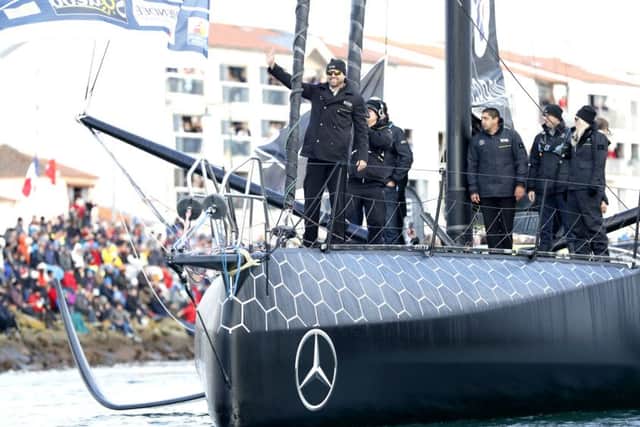 Alex Thomson on HUGO BOSS Picture: Lloyd Images