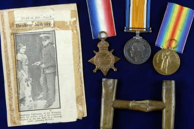 The items from Frederick Palfreman, who fought at the Battle of Jutland