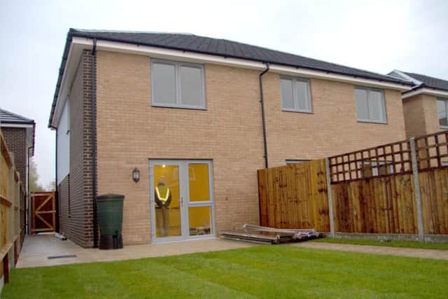 The new houses in St Vincent Road, Gosport