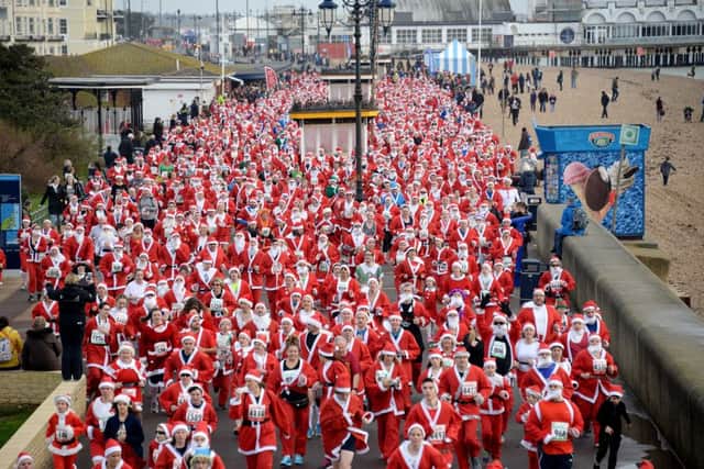 Last year's Santa Run in Southsea