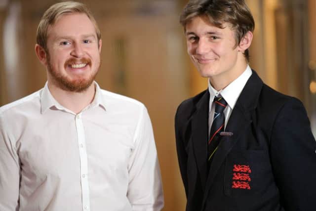 Andy Carr is mentor to King Richard School pupil, Taran Harper