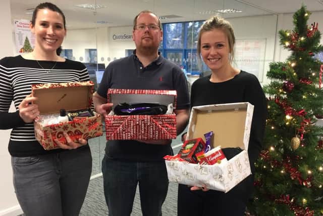 Lyndsey Hamper, Darren Fagan and Hannah Barden at GC Search and Select