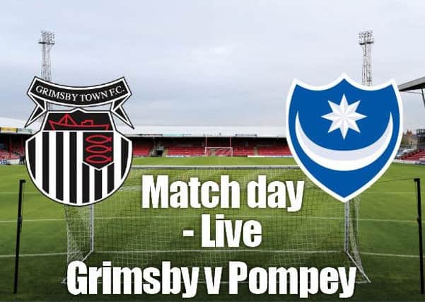 Pompey head to Blundell Park today to take on Grimsby in League Two