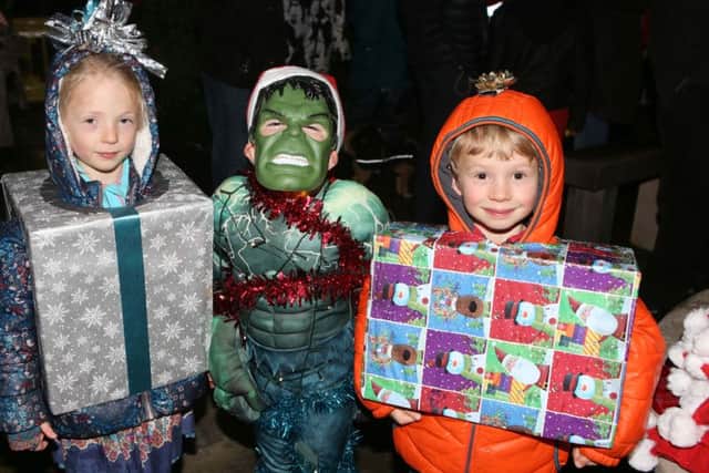 Martha Jess six, Max Shepherd, four, and Tommy Jess, four
Picture: Habibur Rahman