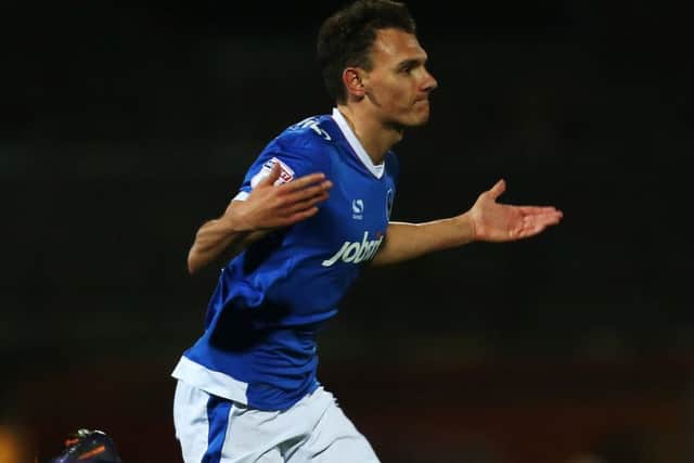 Kal Naismith celebrates his goal against Grimsby Picture: Joe Pepler