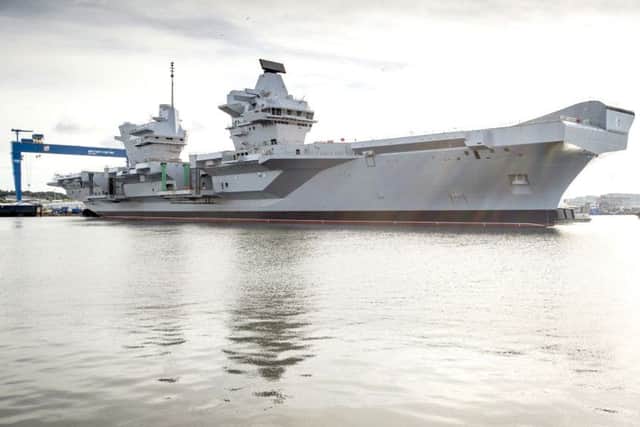 HMS Queen Elizabeth in Rosyth