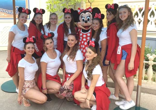 Abstract Dance and Performing Arts members on a trip to Disneyland Paris