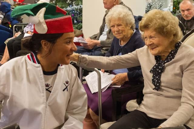 Petty Officer Ayeshea Lockton and Brenda Vickery, who was formerly in the WRNS