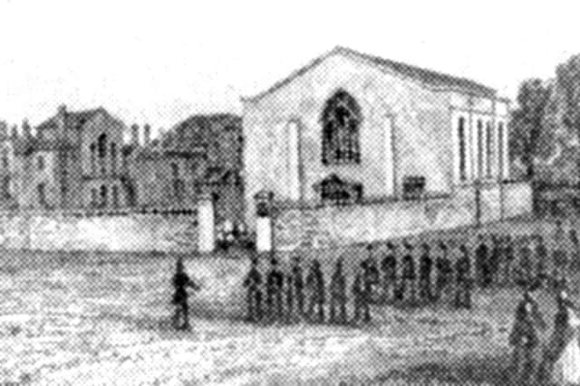 Amazingly this is the Garrison Church, Old Portsmouth, before renovation.