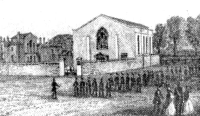 Amazingly this is the Garrison Church, Old Portsmouth, before renovation.