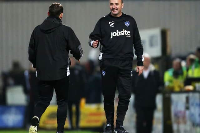 Pompey boss Paul Cook enjoyed the Blues 1-0 victory against Grimsby on Saturday