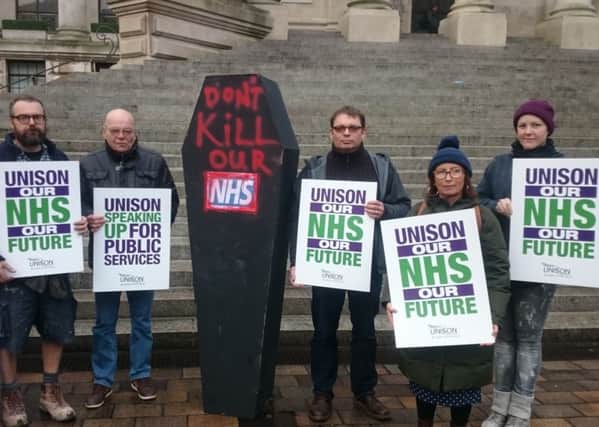 Protestors against the £9m cuts proposed - and passed - by Portsmouth City Council