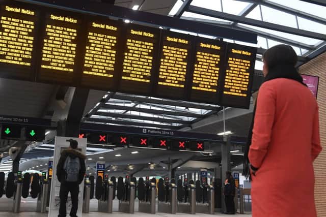 A quiet London Bridge station as a strike by train drivers on Southern Railway, in a dispute over driver-only trains, crippled thousands of services caused misery for hundreds of thousands of passengers