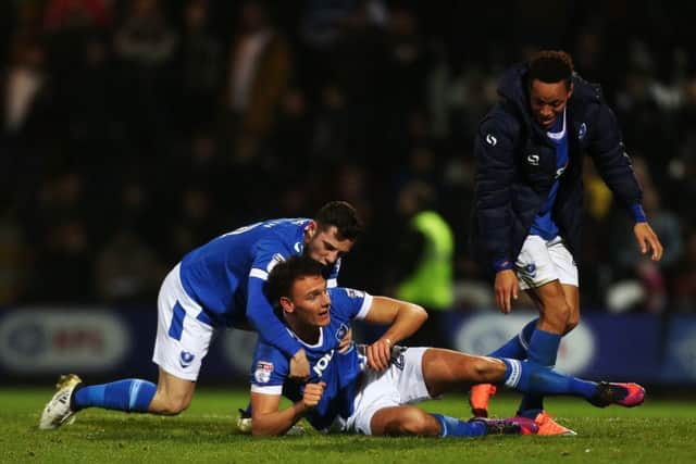 Kal Naismith celebrates scoring against Grimsby. Picture: Joe Pepler