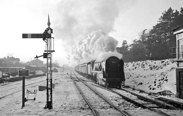 The Watercress Line's flagship steam loco 35005 Canadian Pacific on January 21, 1963                      Picture: Nigel Kendall