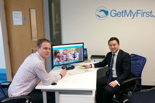 James Bridgman from GetMyFirstJob with Alan Mak