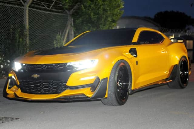 The Transformers car Bumblebee which made an appearance at the Submarine Museum in Gosport Picture: Sarah Standing (161369-3480)