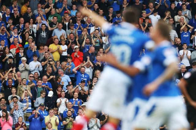 Pompey fans. Picture: Joe Pepler