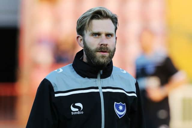 Pompey Academy coach Mikey Harris Picture: Joe Pepler