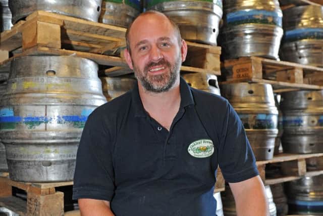 Ed Anderson, who created Hole Hearted beer for Oakleaf Brewery. It has now made a comeback under Fallen Acorn