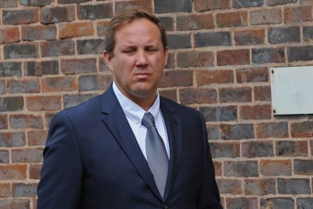 Andrew Stevens leaving Portsmouth Magistrates' Court this summer