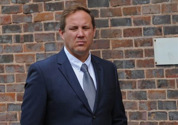 Andrew Stevens leaving Portsmouth Magistrates' Court this summer