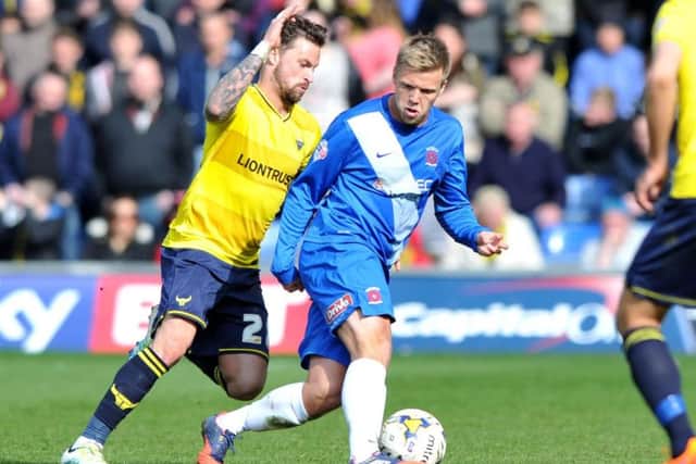 Nicky Featherstone in action for Hartlepool United
