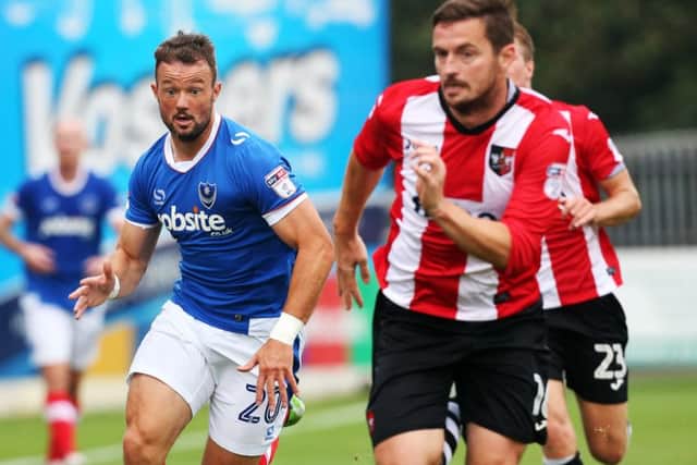 Pompey striker Noel Hunt Picture: Joe Pepler