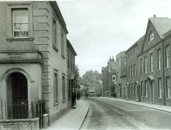 Here we see a view  looking west along East Street, Havant circa 1920, from the Barry Cox collection