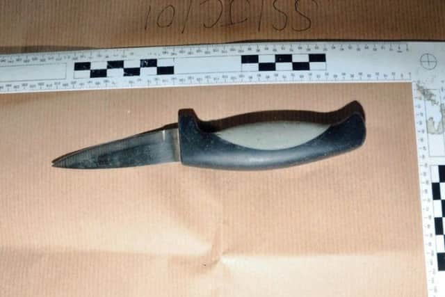The knife used in the attack. Credit: Hampshire Police/PA Wire