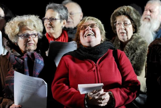 The choir during the carols.

Picture: Sarah Standing (161710-4996)