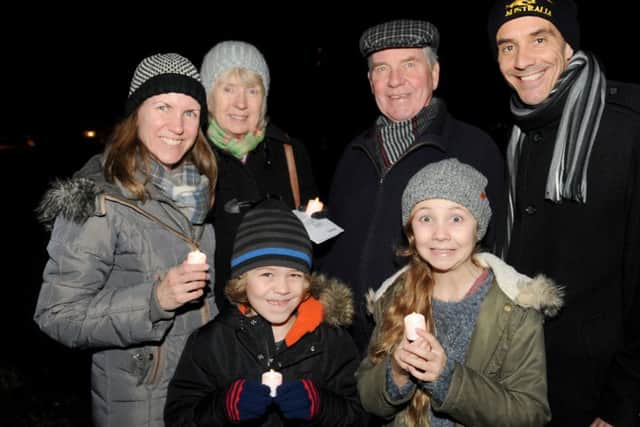 Back from left, Sheena Del Piccolo, 42, from Southsea, with her mum Fay Osborne, 70, dad David Osborne, 84, husband Daniel Del Piccolo, 39, and their children Joel, six, and Ella, 10 Picture: Sarah Standing (161710-9406)