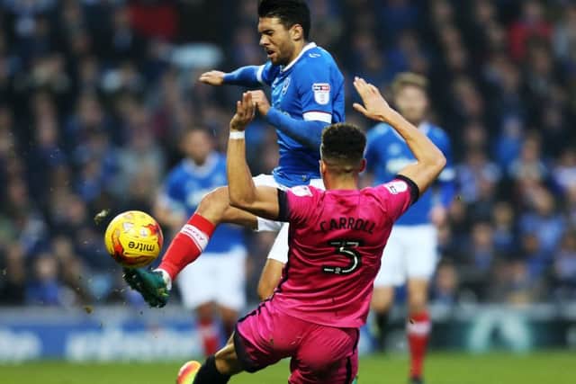 Danny Rose is tackled. Picture: Joe Pepler