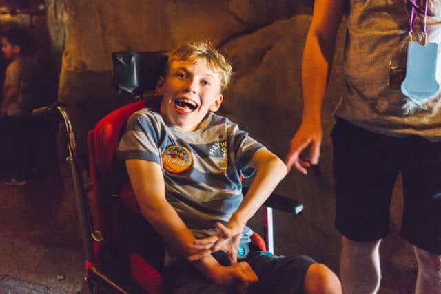 Caudwell Children took Lawson Redman and his family to Disneyland Florida