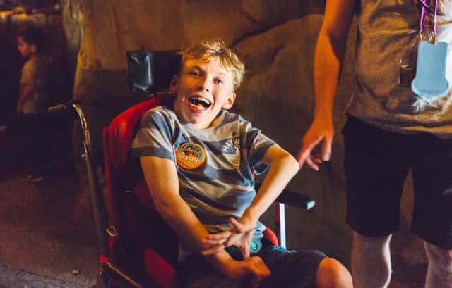 Caudwell Children took Lawson Redman and his family to Disneyland Florida