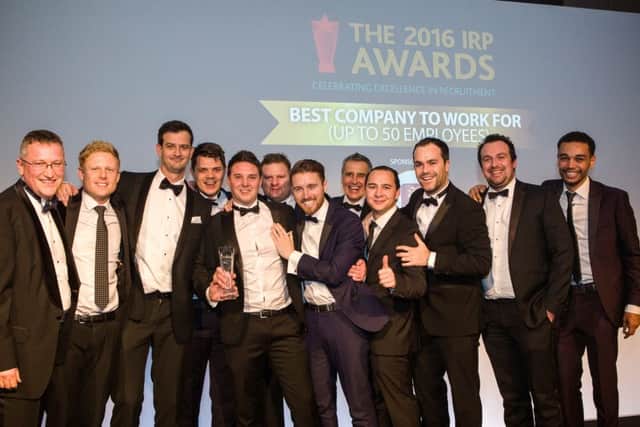 Carrington West, from Portsmouth, was named as the UKs Best Recruitment Company to Work for (of up to 50 employees) at the national RECs (Institute of Recruitment Professionals) IRP Awards