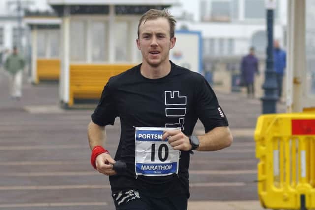 Jonathan Albon, sponsored by Clif, smashed the Portsmouth marathon course record. Picture: Neil Marshall